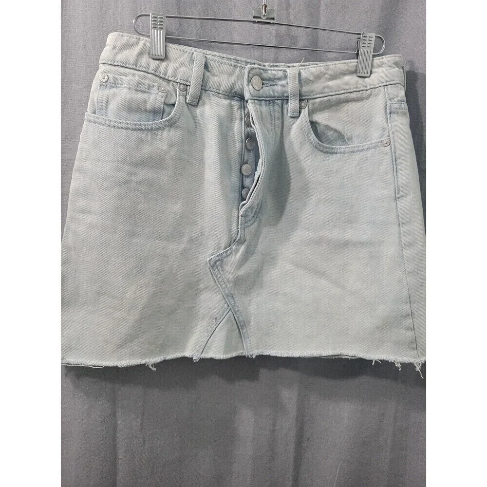 Free People  women’s Denim Mini Skirt Size 26
